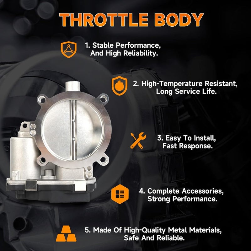 INGKAN Store 53034251AC Throttle Body Fits for Chrysler 300 Dodge Challenger Charger Jeep Grand Cherokee Ram 1500 2500 3500 2013 2014 2015 2016 2017 2018 2019 2020 2021 5.7L V8 OE 53034251AB 53034251AD - Image 5